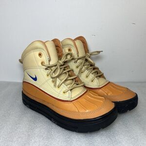 Nike Boots Youth 4Y ACG High Top Woodside II High Sesame Game Royal 524872-201